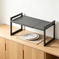 Expandable Metal Cabinet Shelf Organizer for Kitchen & Pantry Storage