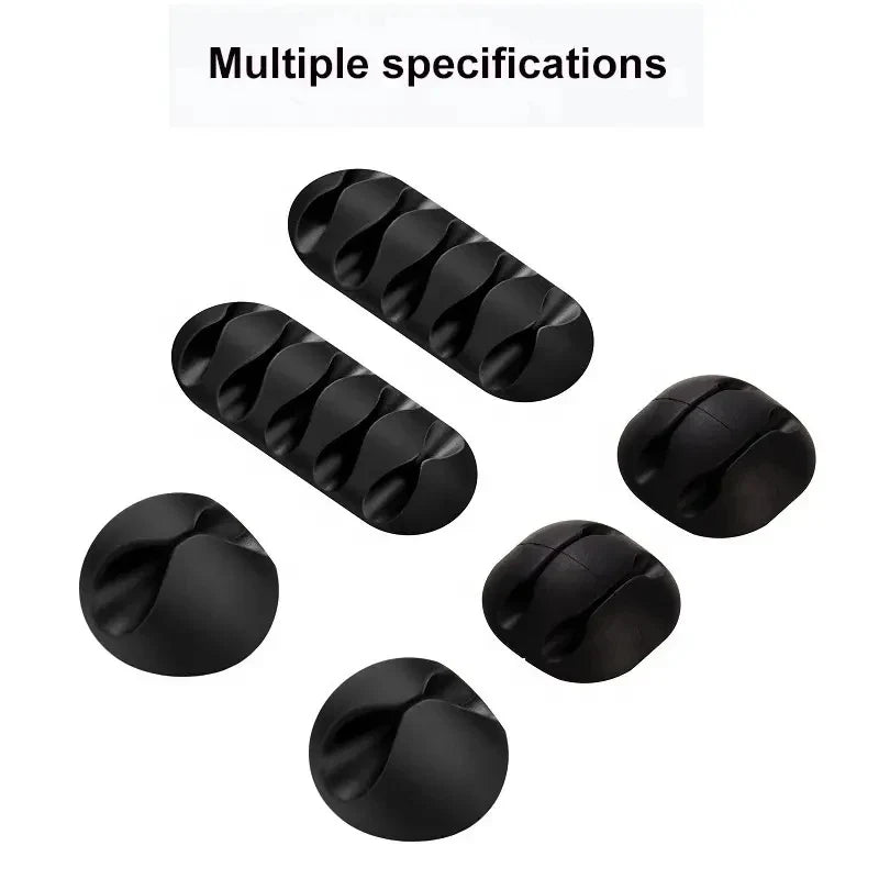 Silicone Cable Organizer Clips for Desk & Office Wire Management