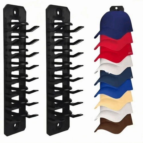 Baseball Cap Organizer Rack - Plastic Space-Saving Closet Storage