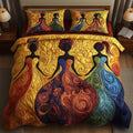 Melanin Heritage 3-Piece Quilted Bedding Set GFTONT1096