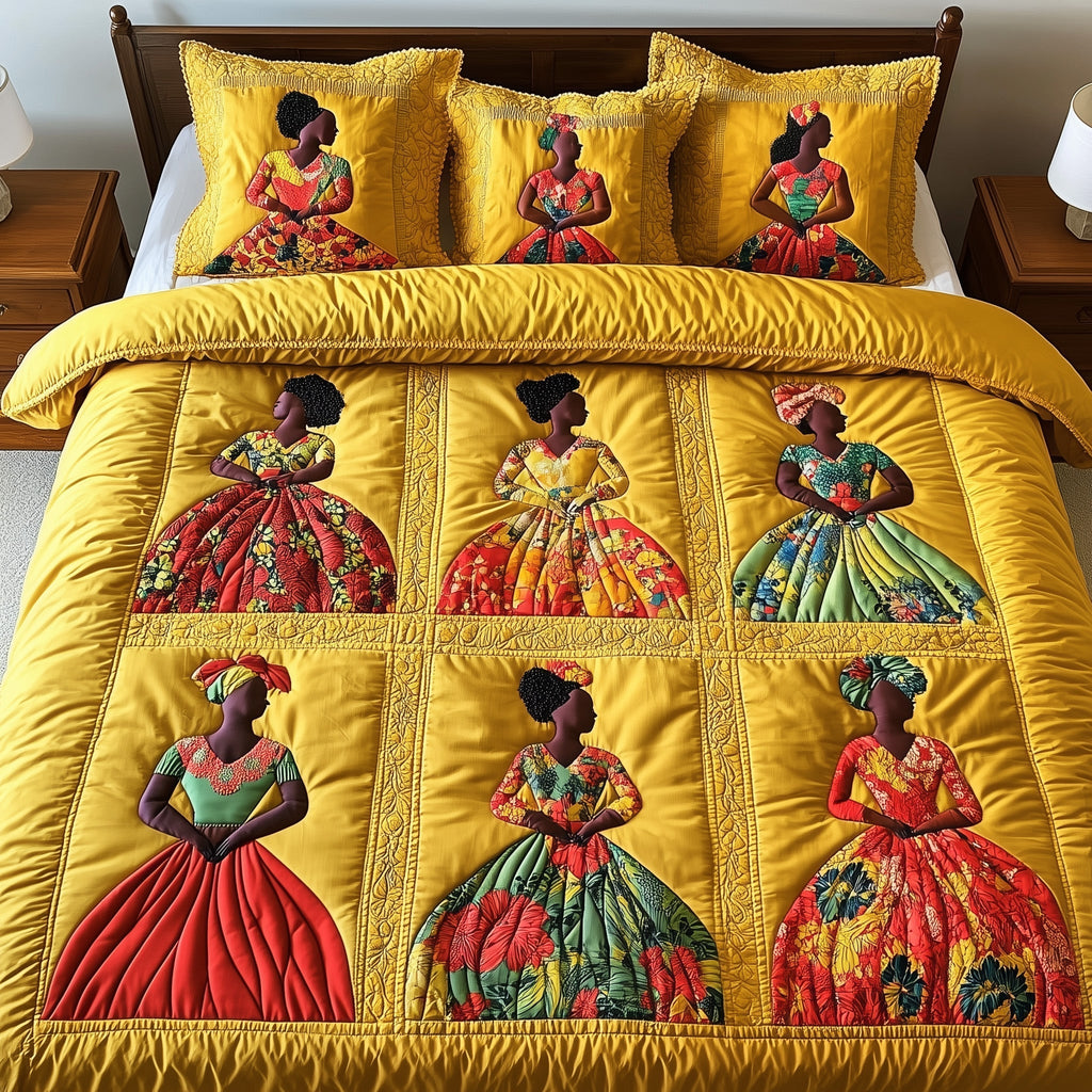 Juneteenth 3-Piece Quilted Bedding Set GFTONT339