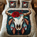 Mystic Native Longhorn 3-Piece Quilted Bedding Set GFTOHD3431