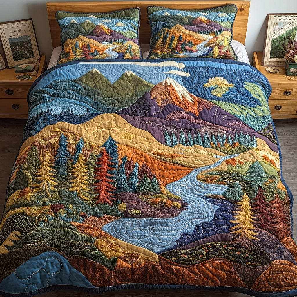 Forest 3-Piece Quilted Bedding Set GFTOMA655