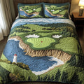 Seaside Fairway Dreams 3-Piece Quilted Bedding Set GFTOHD7383