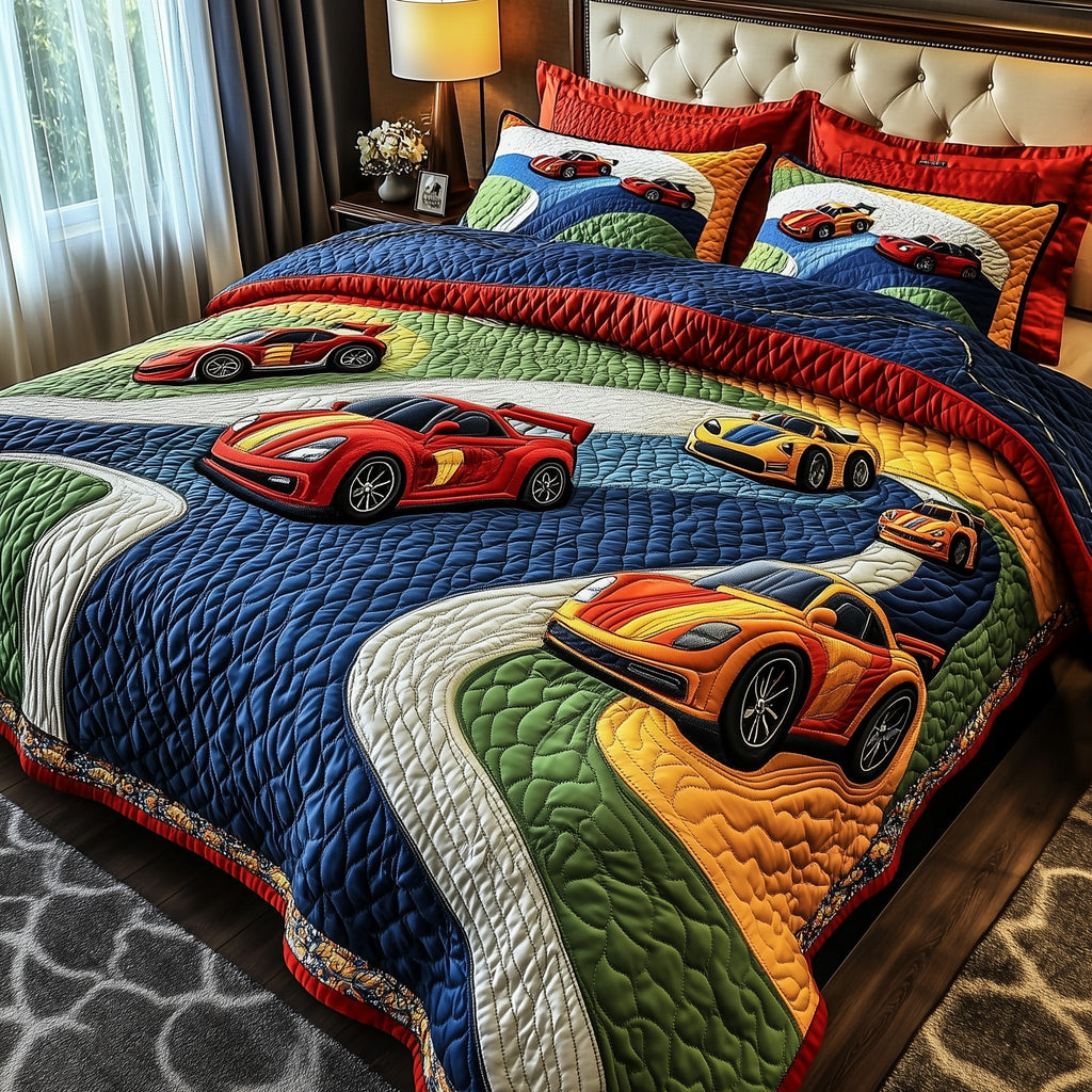 Speed King 3-Piece Quilted Bedding Set GFTOTP8084