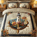 Lighthouse Anchor 3-Piece Quilted Bedding Set GFTONL3235