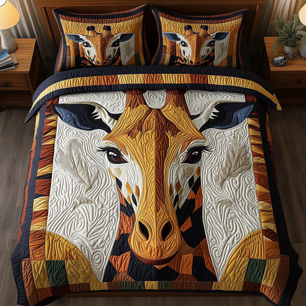 Dreamy Giraffe 3-Piece Quilted Bedding Set GFTONL4247