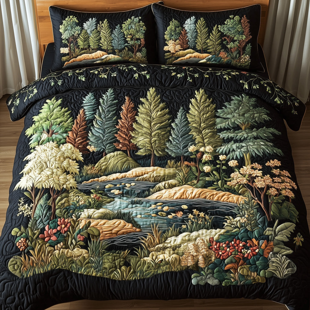 Whispers of the Forest 3-Piece Quilted Bedding Set GFTOTP6416