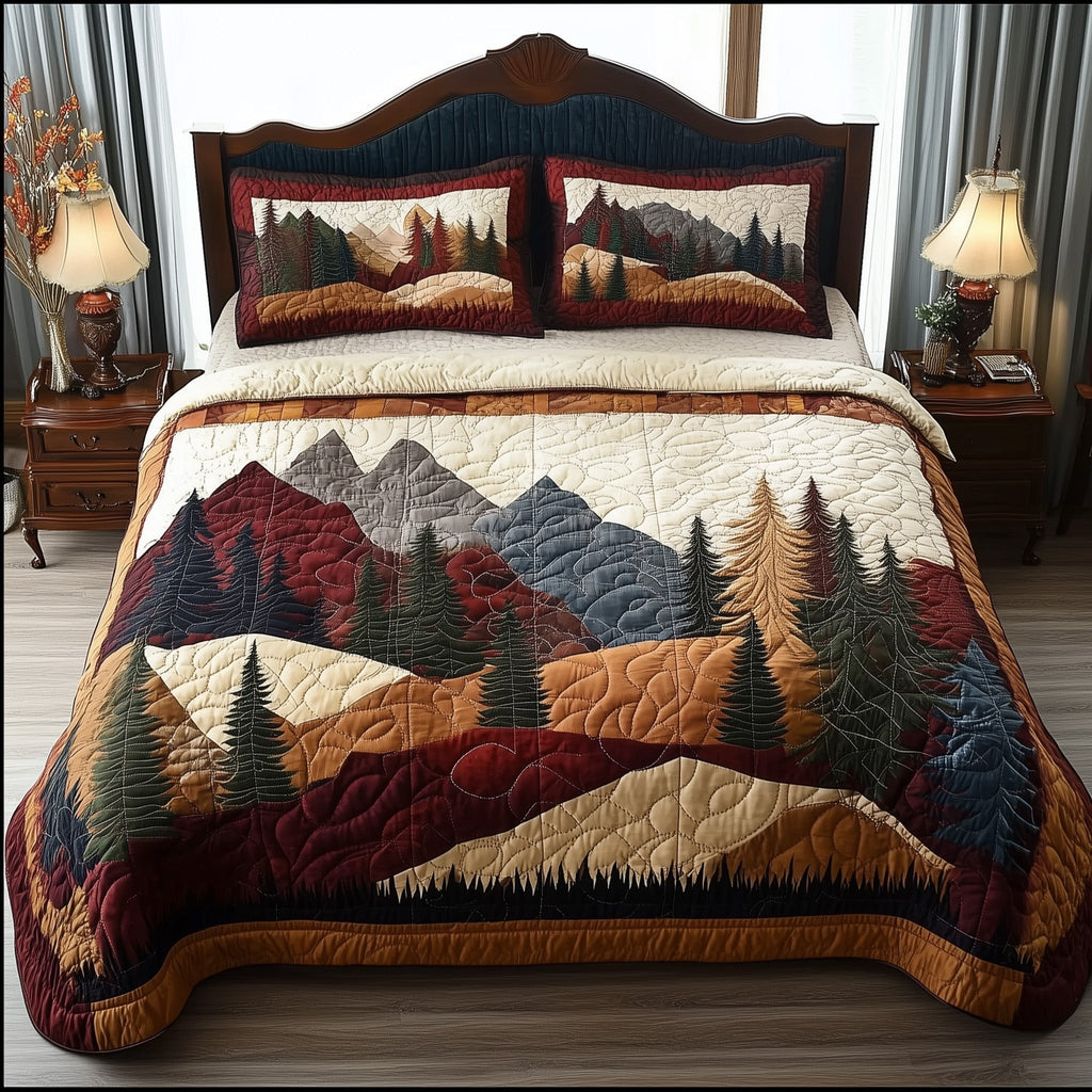 Forest Vibe 3-Piece Quilted Bedding Set GFTONL3687