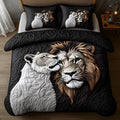 Majestic Lion 3-Piece Quilted Bedding Set GFTOHD6197