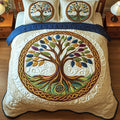 Celtic Heritage Tree 3-Piece Quilted Bedding Set GFTOTP5383