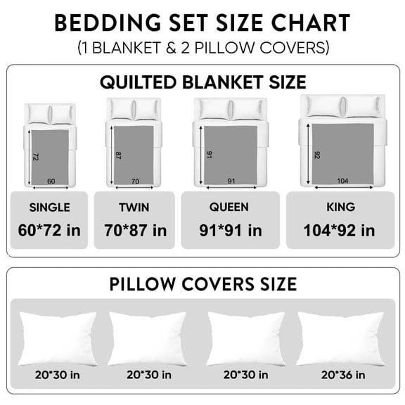 Hibiscus Horizon 3-Piece Quilted Bedding Set GFTOTP6316