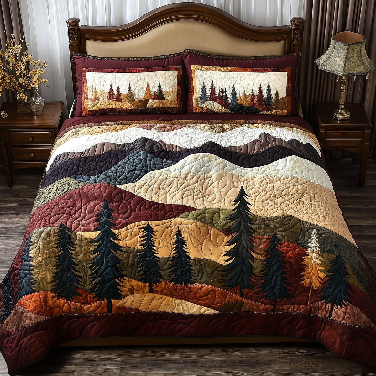 Forest Vibe 3-Piece Quilted Bedding Set GFTONL3685